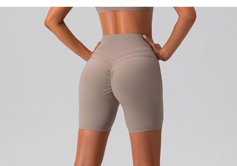 23.07 elastic yoga pants hip-lifting abdomen tight-fitting fitness pants outerwear running training sports pants women