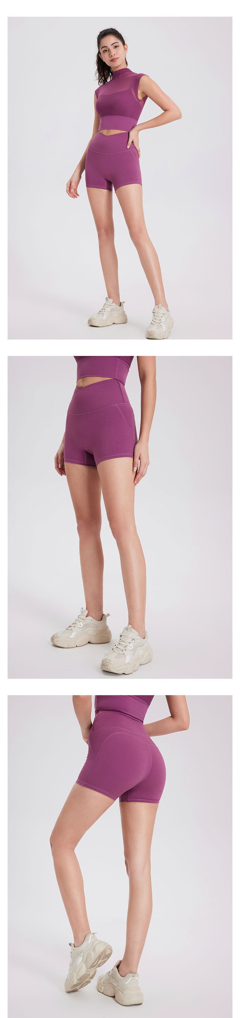 12/2025  fouregg Seamless One-Piece Yoga Shorts Wholesale High-Performance Shorts DK2659