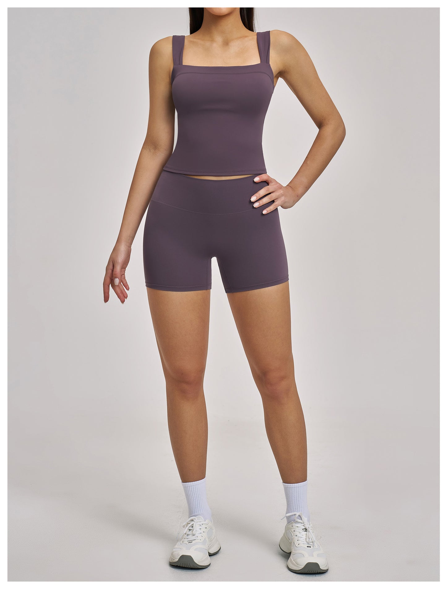 03/2026 Brushed Micro-flare Yoga Set, European and American Style Sports Running Fitness Set, Halter Neck Yoga Suit 4520