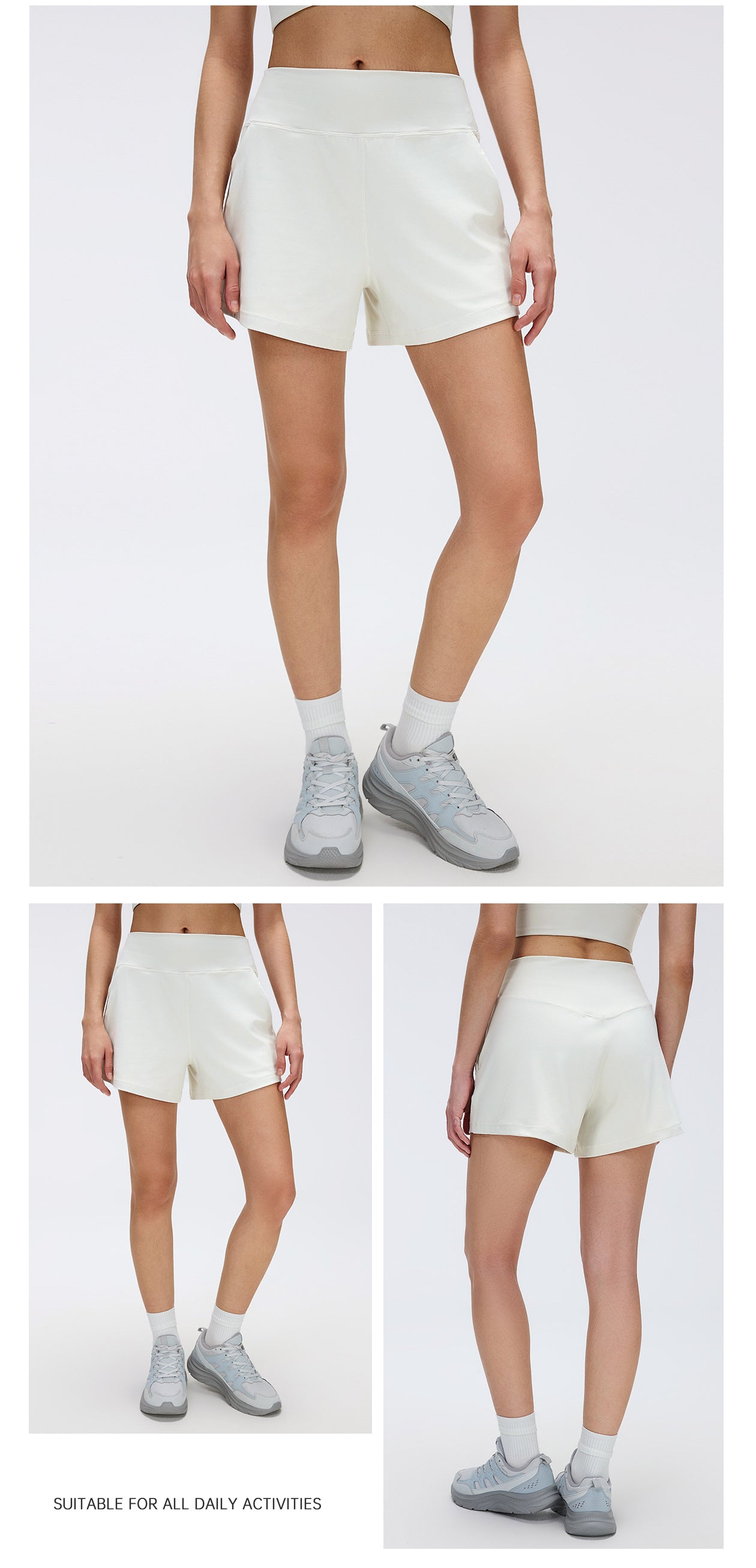 02/2026 Women's Summer High-Waisted Loose-Fit Sports and Casual Shorts for Running, Training, Fitness, and Yoga (D26076)