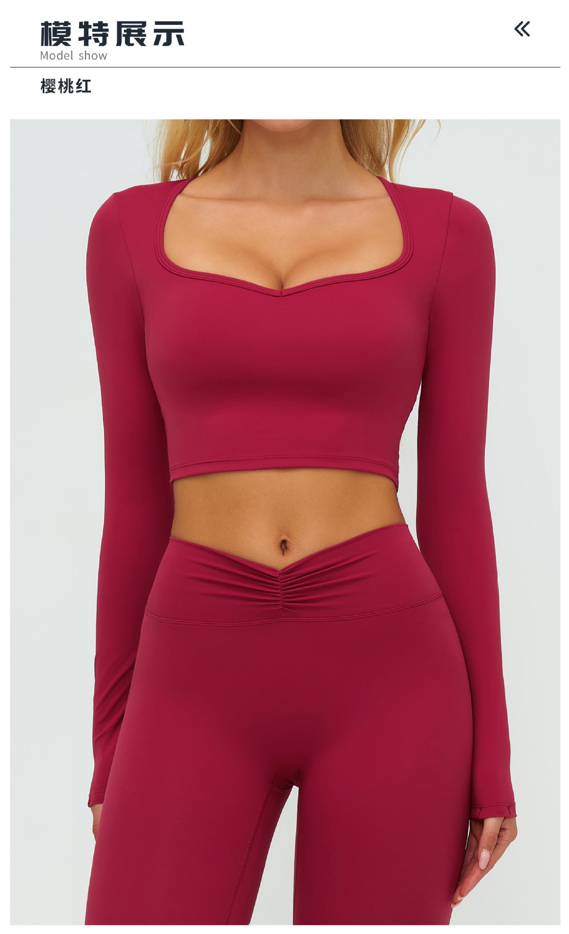 12/2025 Autumn/Winter Cross-Border Brushed Long-Sleeved Yoga Wear, Outdoor Running Fitness Wear, Casual Sports Top 9313