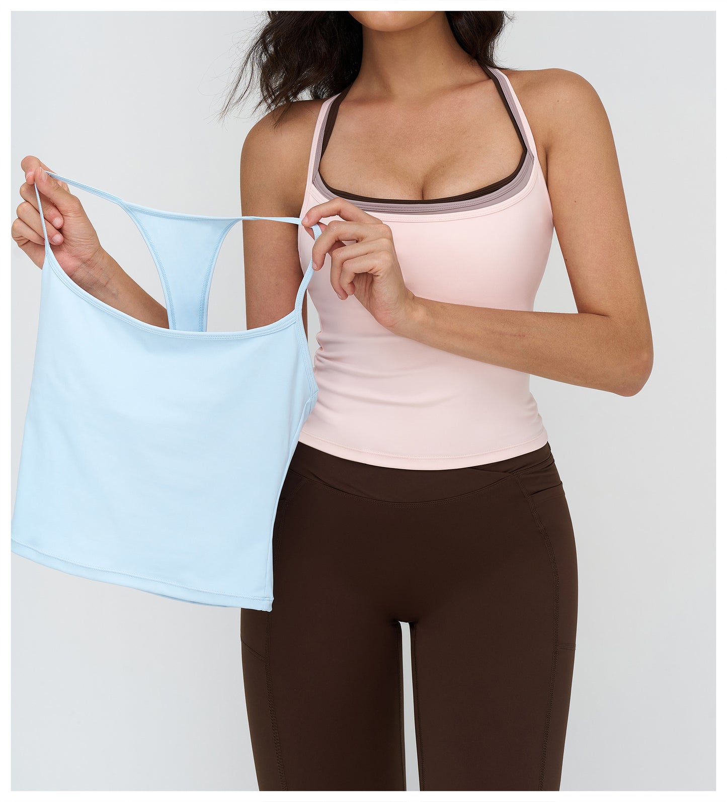 12/2025 Yoga vest, I-shaped beautiful back, tight outdoor sports underwear, running fitness sports vest, 4518 -