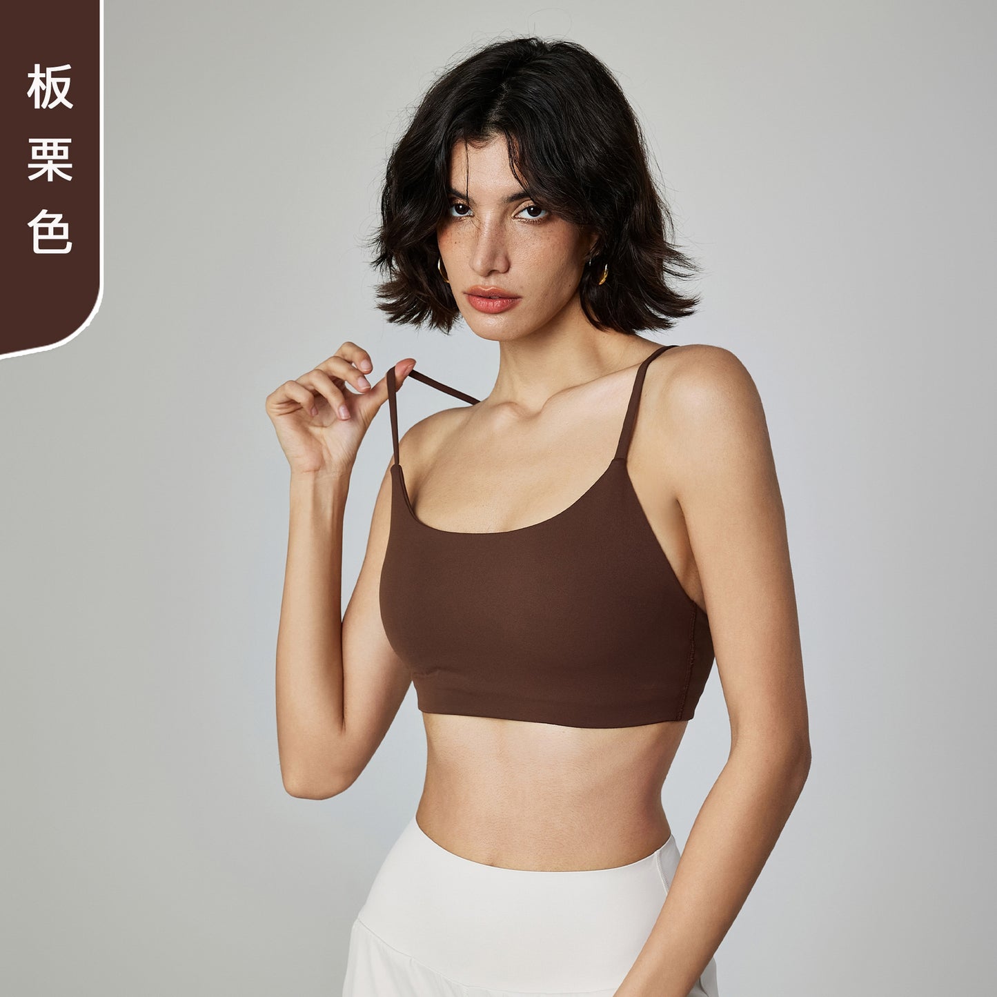 05/2024 Women's fitness running shock-absorbing fashion yoga vest with breast cushion strap wearing beautiful back sports underwear