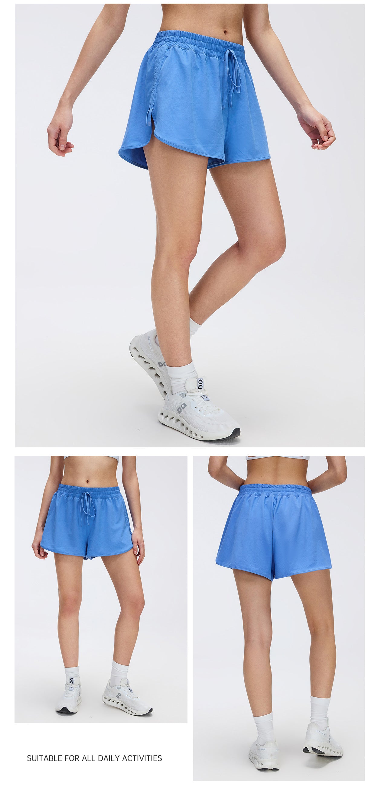 02/2026 Women's quick-drying training and fitness shorts, summer outdoor running shorts, loose and breathable sports yoga pants D26069