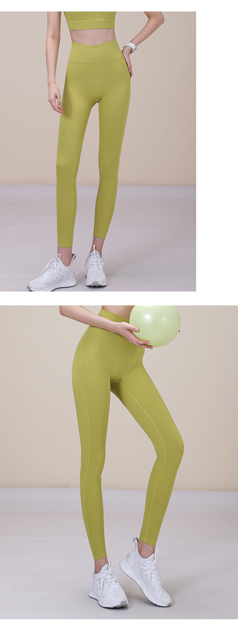 2023.08 New Dopamine Cross Waist Yoga Pants M-shaped Curved High Waist Buttocks Without Embarrassing Line Fitness Pants Women