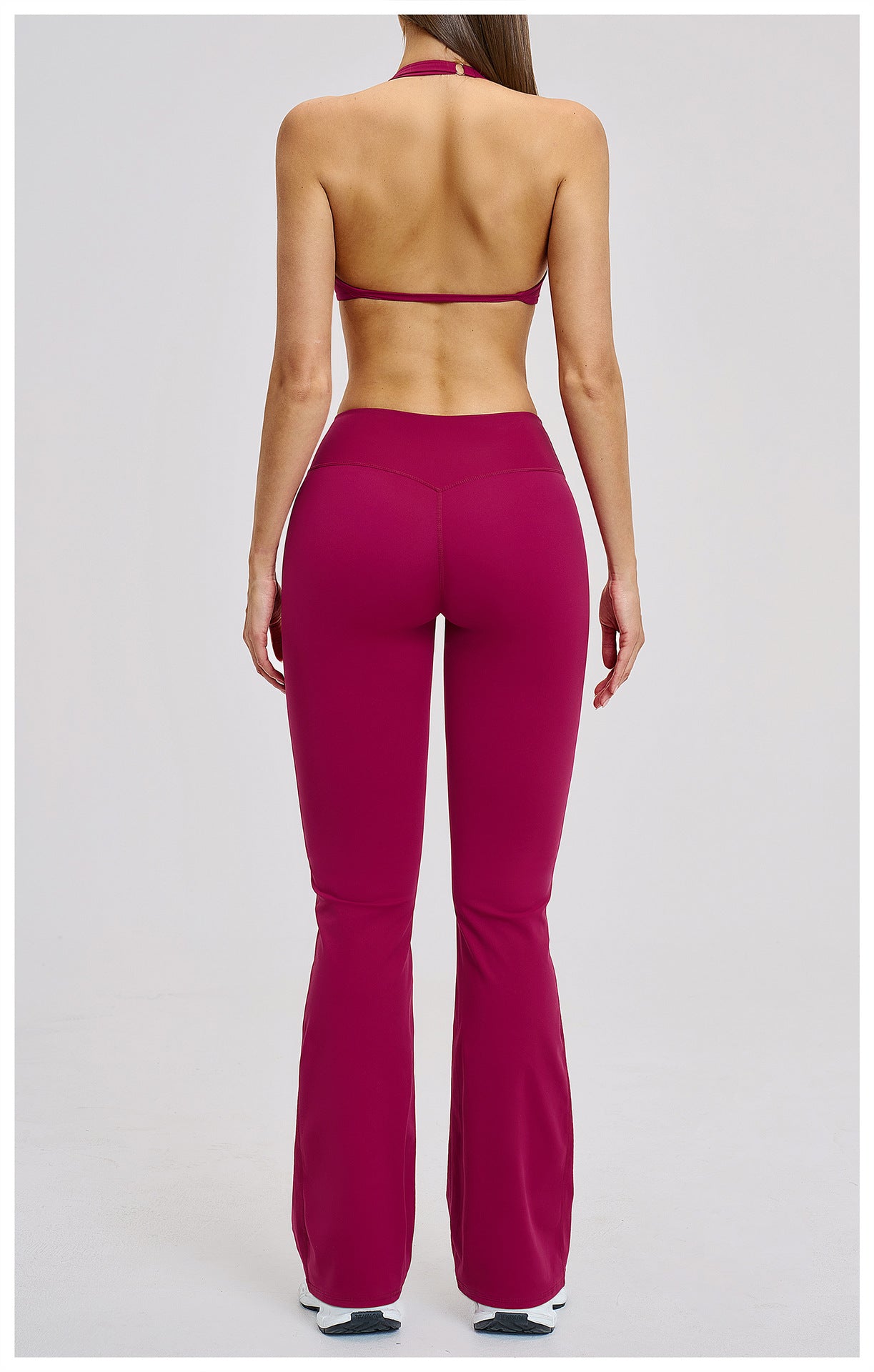 03/2026 Conjunto Deportivo de Yoga de Felpa Cepillada con Cuello Hueco y Espalda Bonita - Conjunto Deportivo para Correr y Fitness 4201