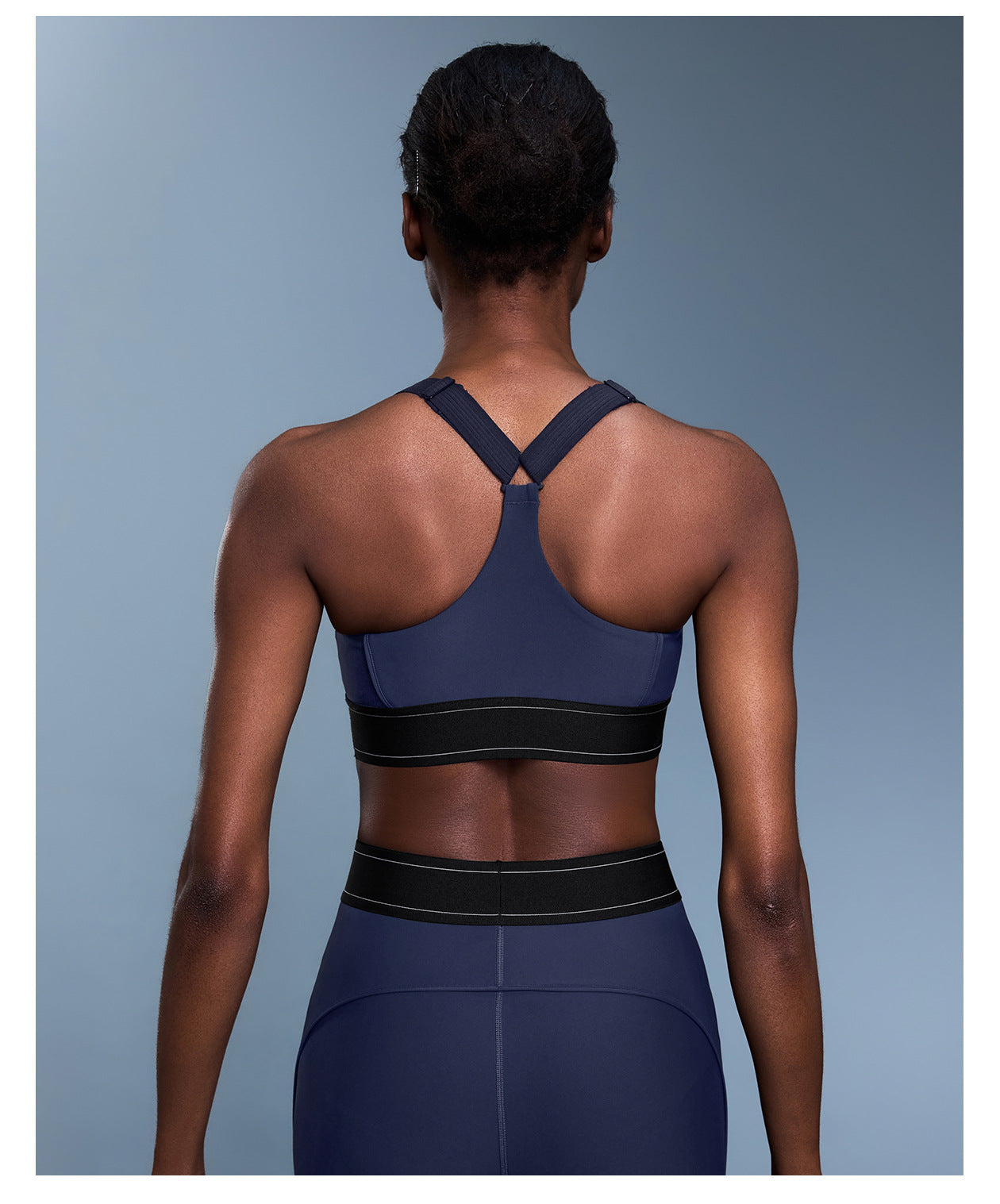 03/2023 Contrast color adjustable shoulder strap CF cloud sense sports underwear high-intensity training sports bra