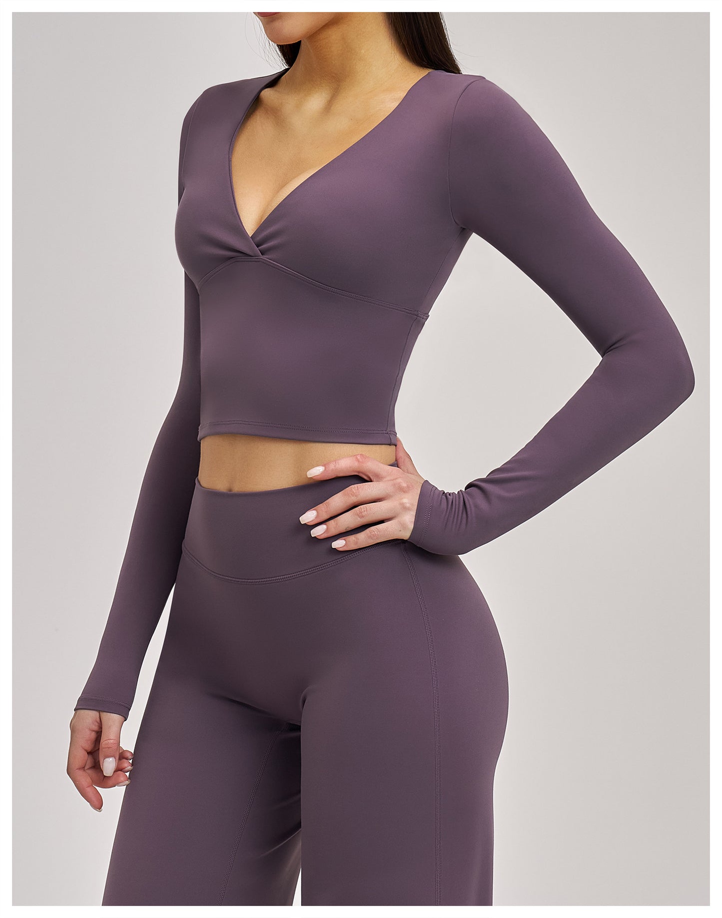 Haut de yoga printemps et été 03/2026 pour femme - T-shirt de sport polyvalent à manches longues de yoga Pilates pour femme - 4520