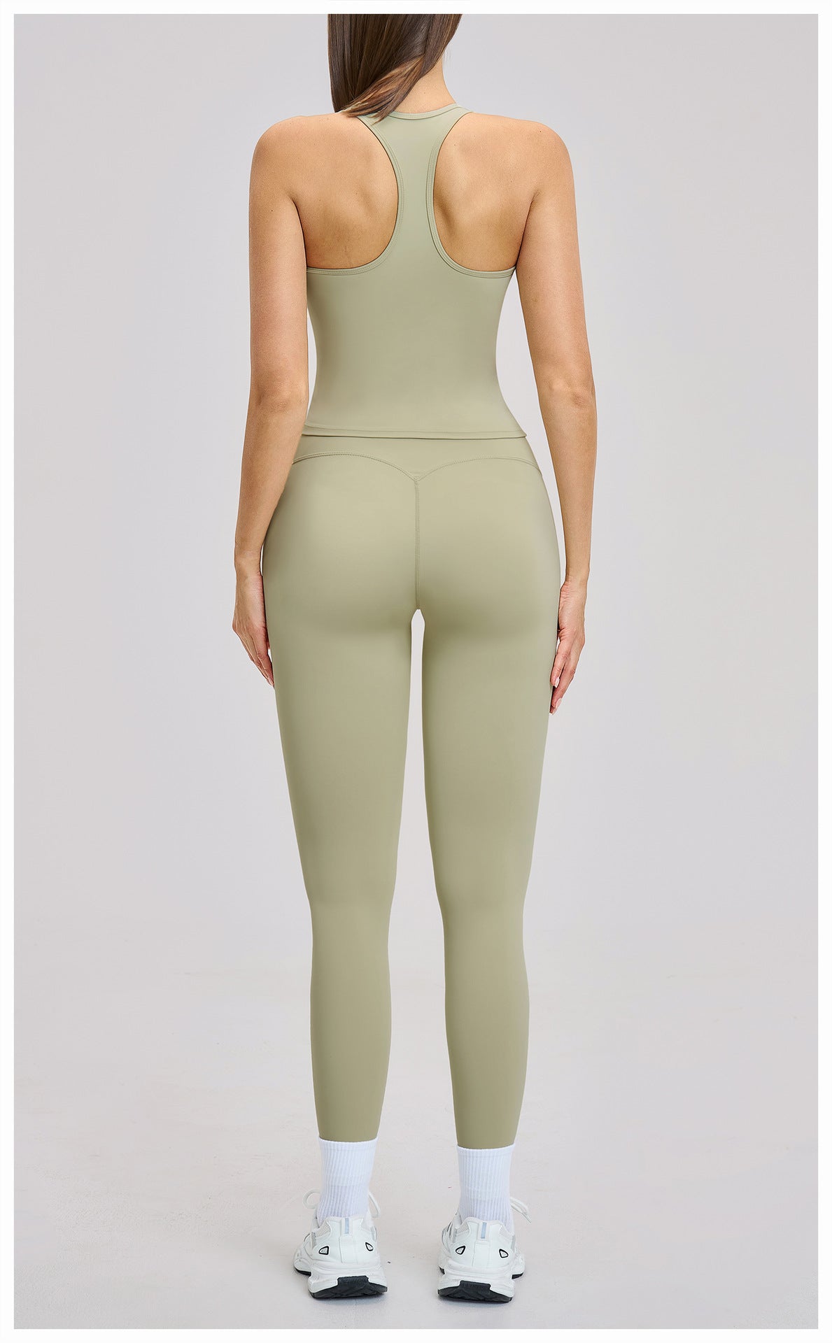 02/2026 Spring sports suit, tight-fitting back, sports and leisure suit, outdoor running and cycling fitness suit 8819