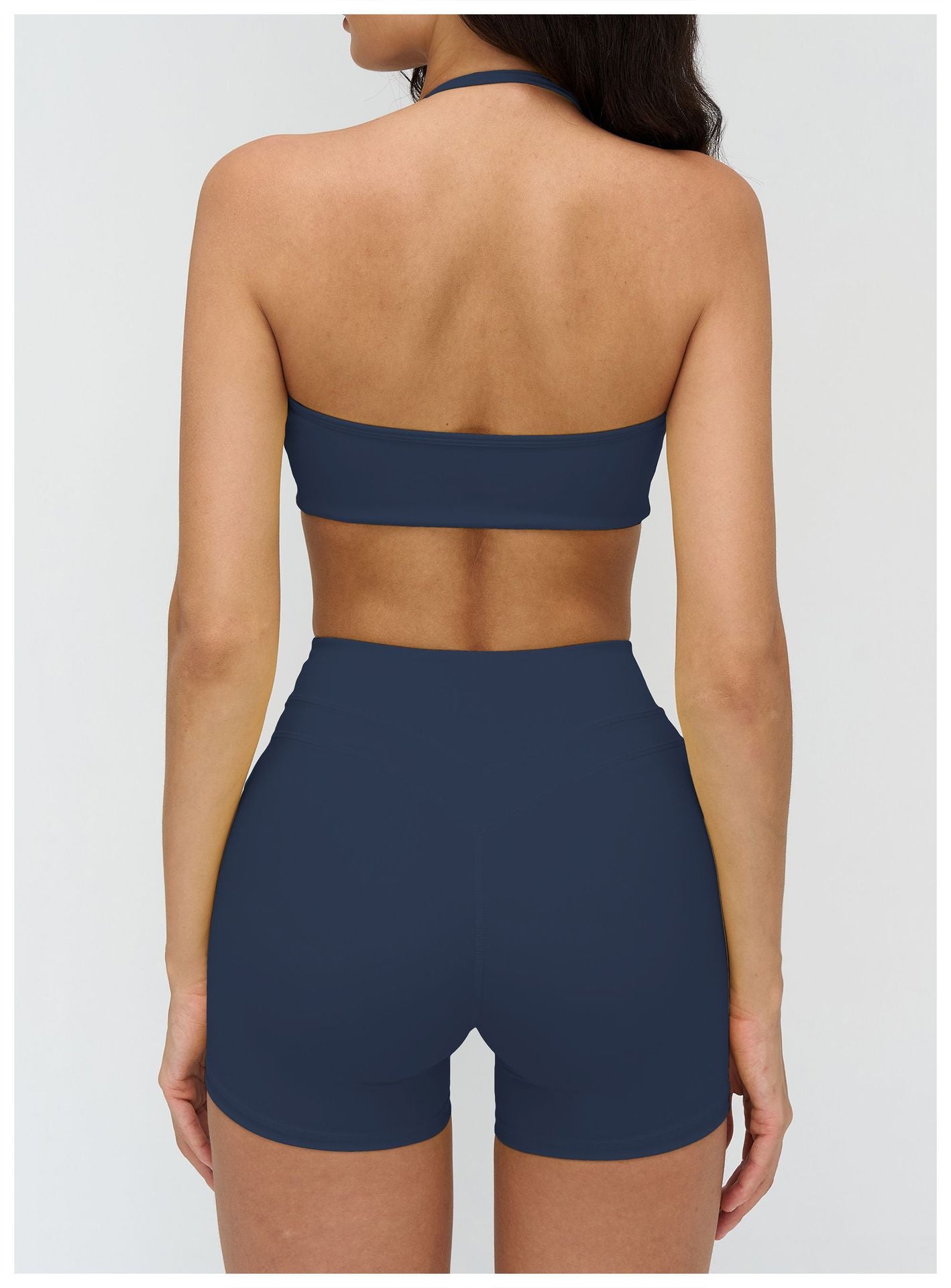 12/2025 European and American brushed yoga bra, neck-hanging hollow beauty back bra, fitness running sports underwear for women 3109