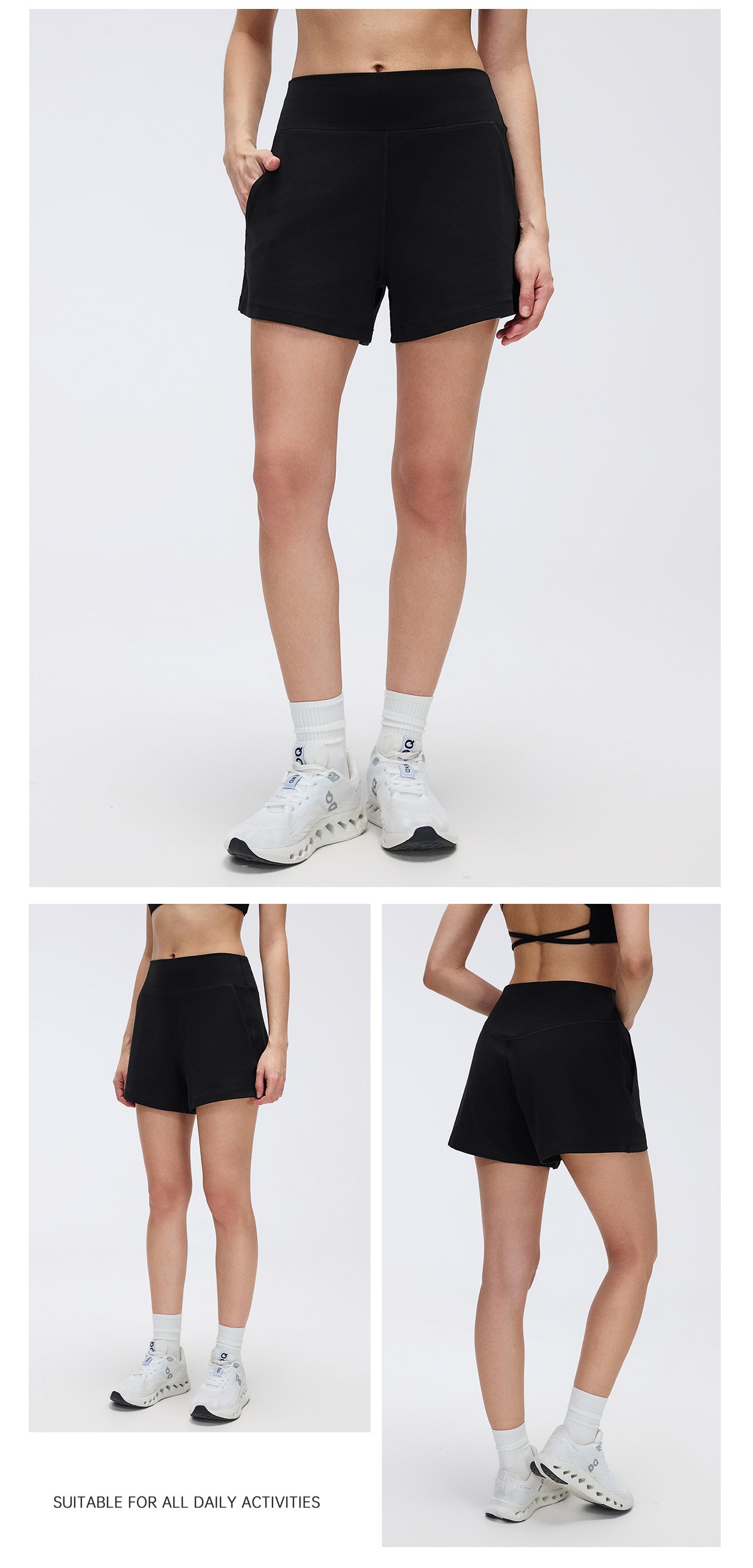 02/2026 Women's Summer High-Waisted Loose-Fit Sports and Casual Shorts for Running, Training, Fitness, and Yoga (D26076)