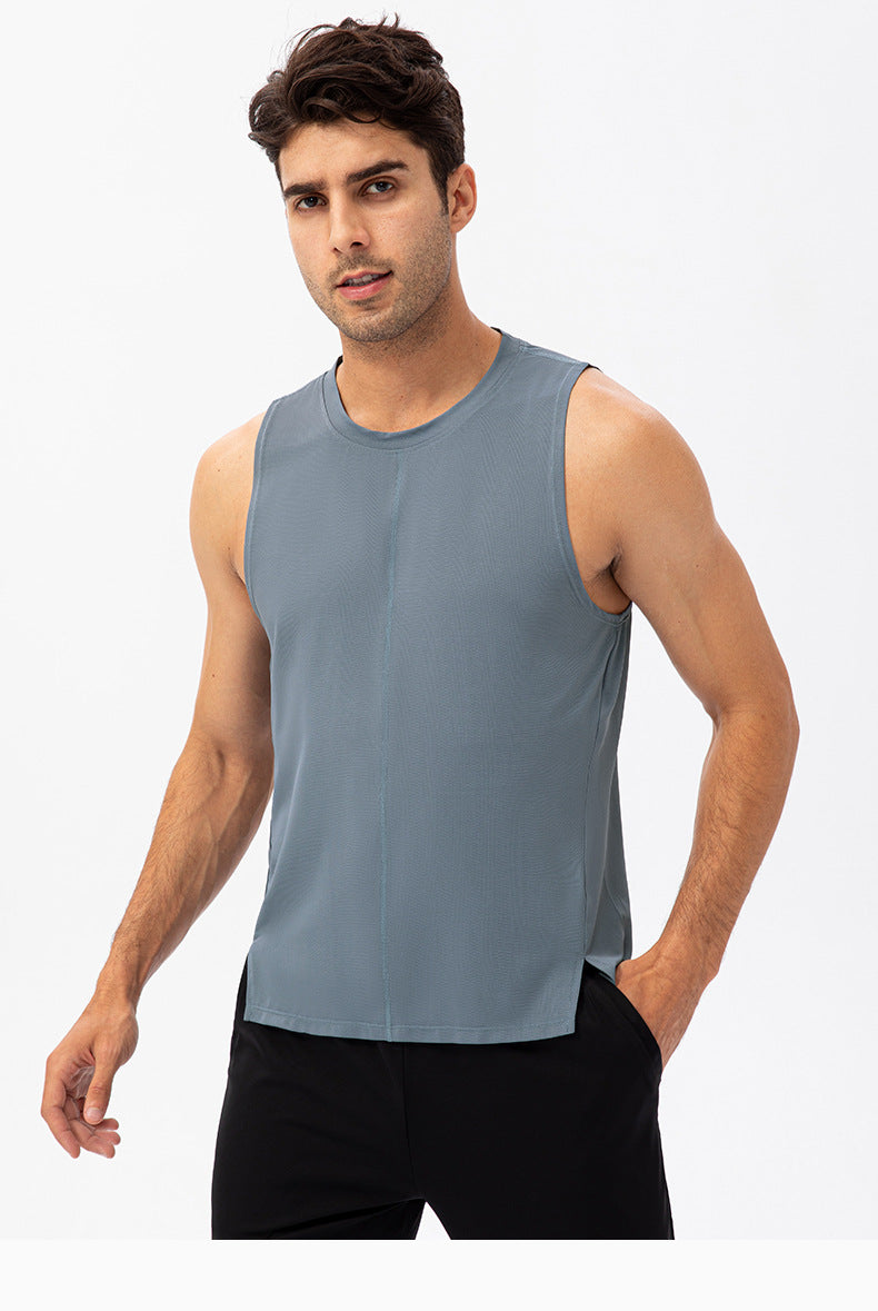 FOUREGG 23.07 Men's summer fitness loose vest quick-drying breathable basketball running T-shirt moisture-wicking wide-shouldered sports vest 21113