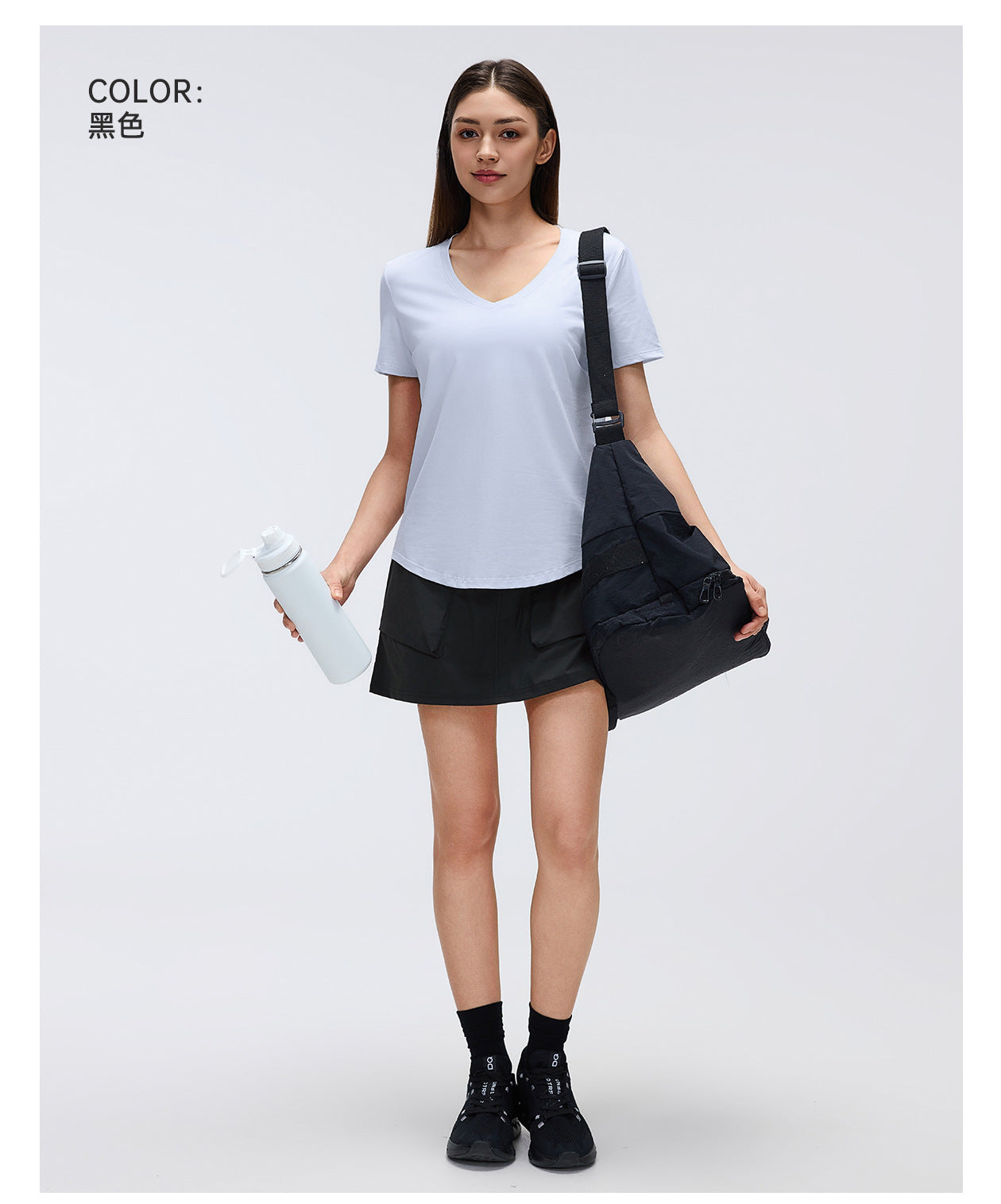 02/2026 Mountain-style outdoor workwear short skirt, anti-exposure high-waisted A-line skirt, sports short skirt, women's summer D26027