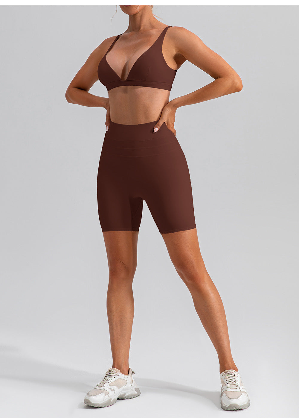 23.07 autumn quick-drying tight-fitting yoga clothing suit running casual naked sports training fitness suit for women