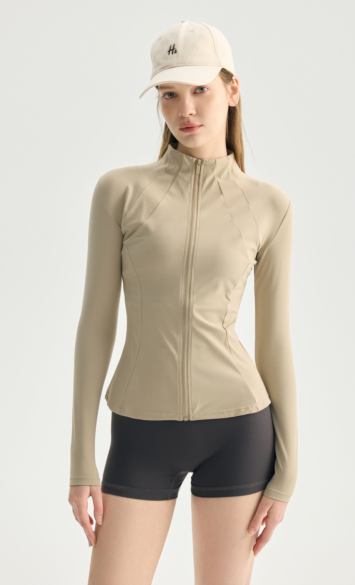 02/2026 Three-Part Yoga Pants for Fitness, Running, High-Waisted, Hip-Boosting, Peach-Hued, Women's Training, Pilates Fitness Shorts, Outdoor Wear