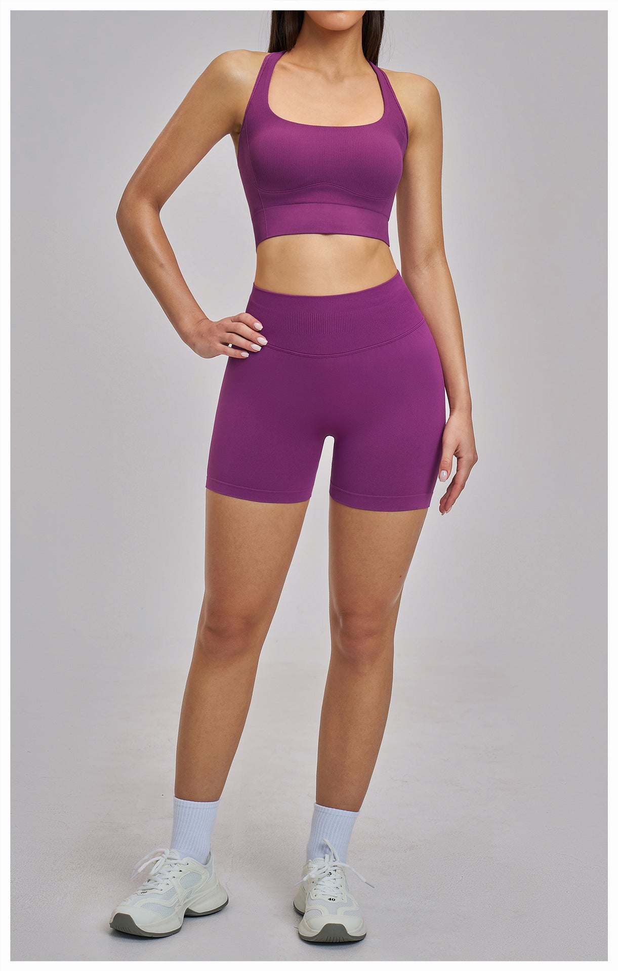 03/2026  Shockproof seamless yoga bra with beautiful back, quick-drying sports top with double shoulder straps, running, fitness, yoga wear 5518