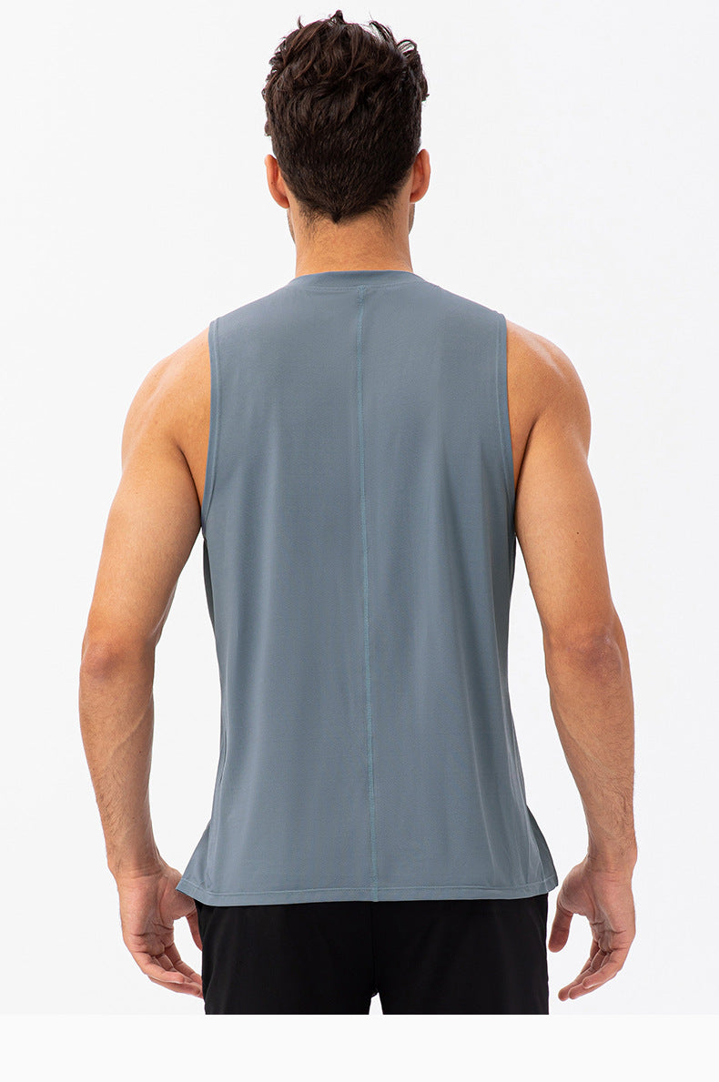 FOUREGG 23.07 Men's summer fitness loose vest quick-drying breathable basketball running T-shirt moisture-wicking wide-shouldered sports vest 21113