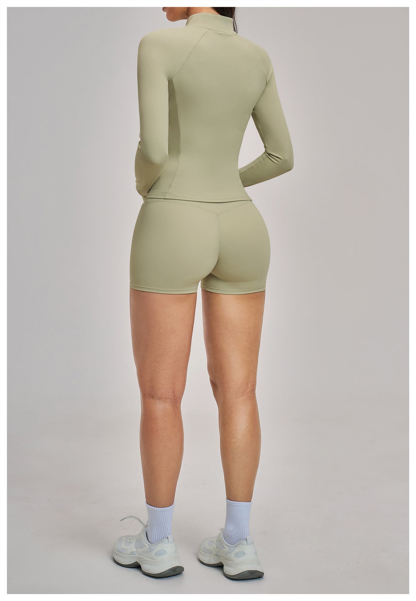 03/2026 Spring Yoga Set Casual Fitness Suit Women's Outdoor Running Sports Three-Piece Set 4510