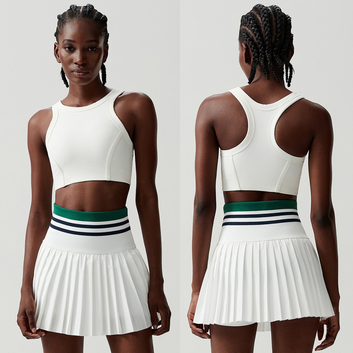 09/2024  sports fitness yoga suits for women, anti-exposure large size quick-drying two-piece suits, badminton tennis clothing