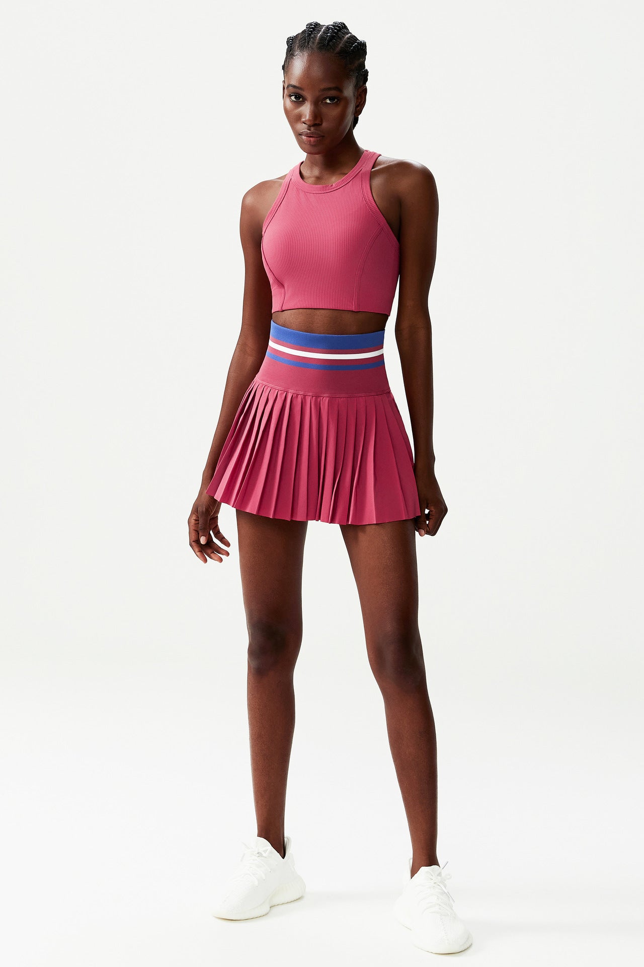 09/2024  sports fitness yoga suits for women, anti-exposure large size quick-drying two-piece suits, badminton tennis clothing