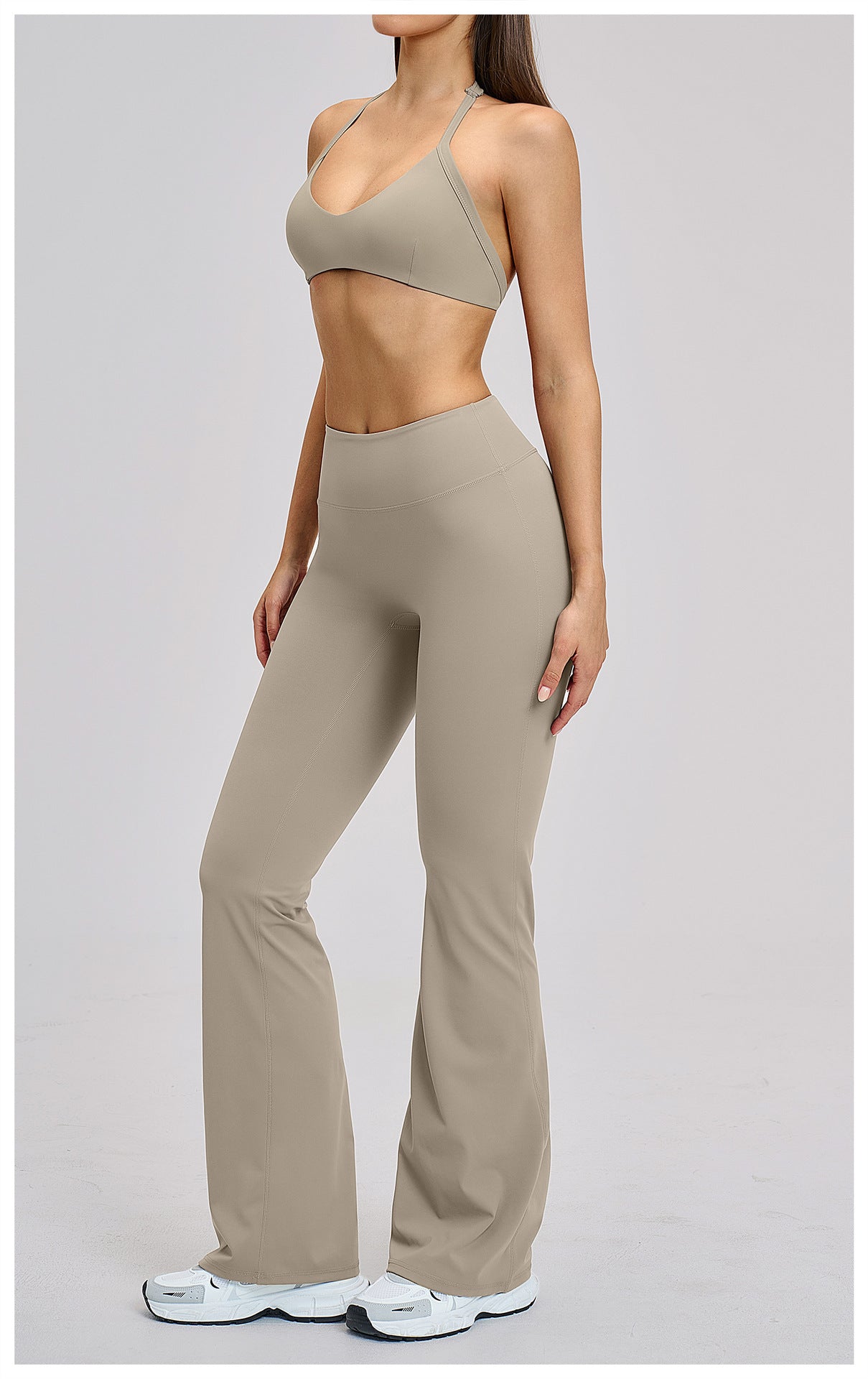 03/2026 Conjunto Deportivo de Yoga de Felpa Cepillada con Cuello Hueco y Espalda Bonita - Conjunto Deportivo para Correr y Fitness 4201