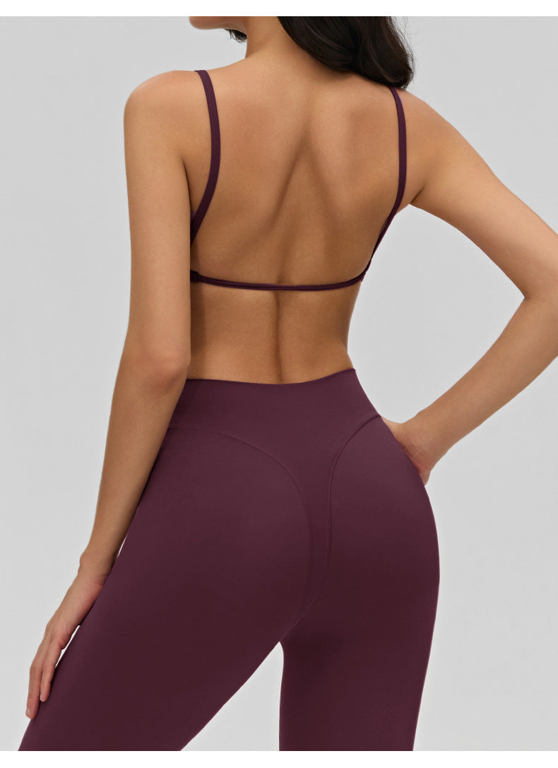 03/2026 Women's Yoga Suit, Slim Fit Fitness Two-Piece Set, Outdoor Running Training Sports Suit
