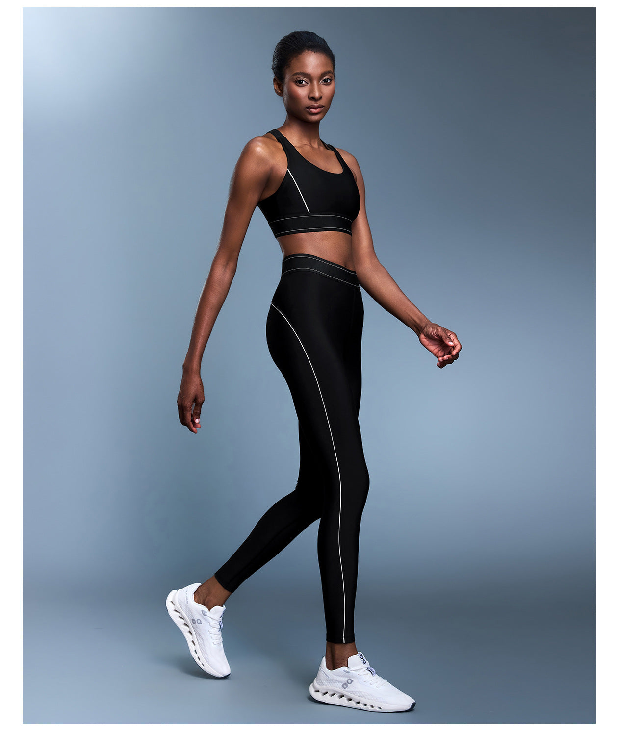 03/2023 Contrast color adjustable shoulder strap CF cloud sense sports underwear high-intensity training sports bra