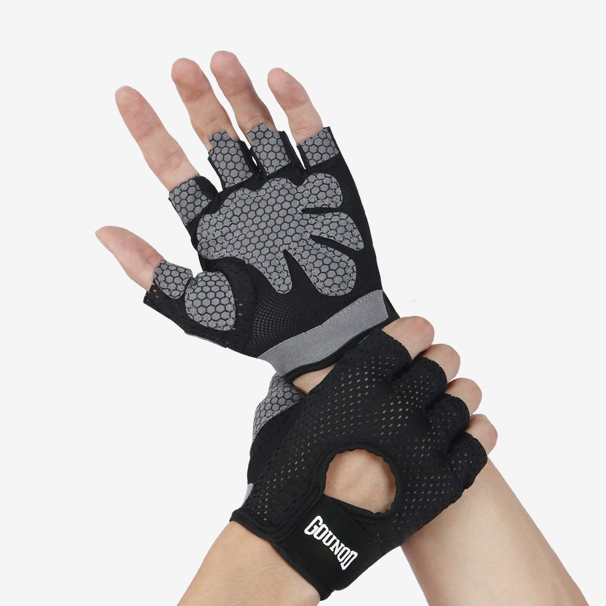 Half-finger fitness sports gloves thin sports sweat-absorbent non-slip hand protection training horizontal bar riding gloves outdoor gloves