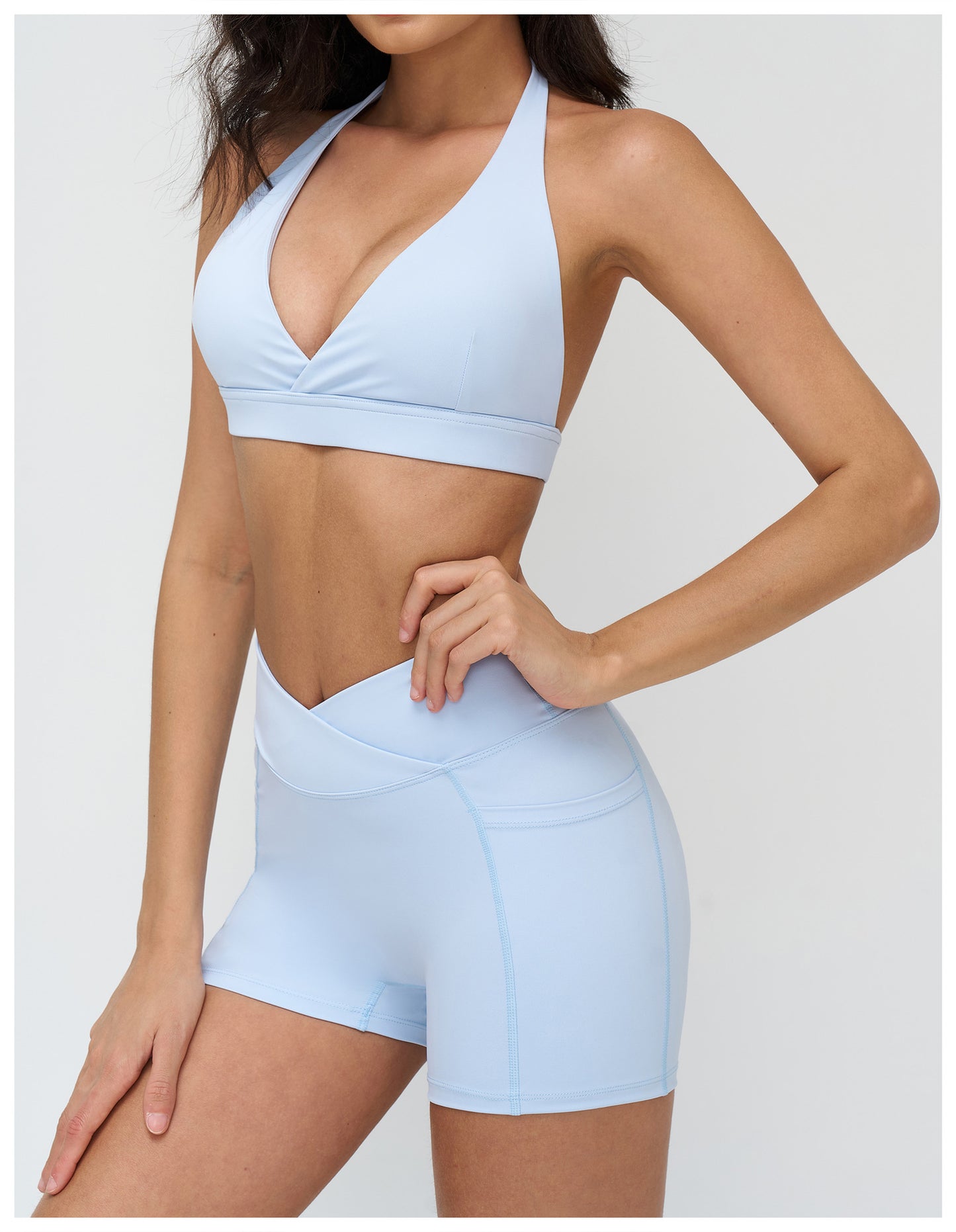 12/2025 Yoga bra with cross-V-neck, fashionable and beautiful back, sports bra, fitness and running sports underwear, 4518