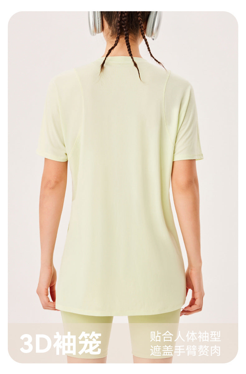 fouregg Plus Size Yoga Top Mesh Patchwork Cropped Gym Tee Bulk Stock Ready to Ship