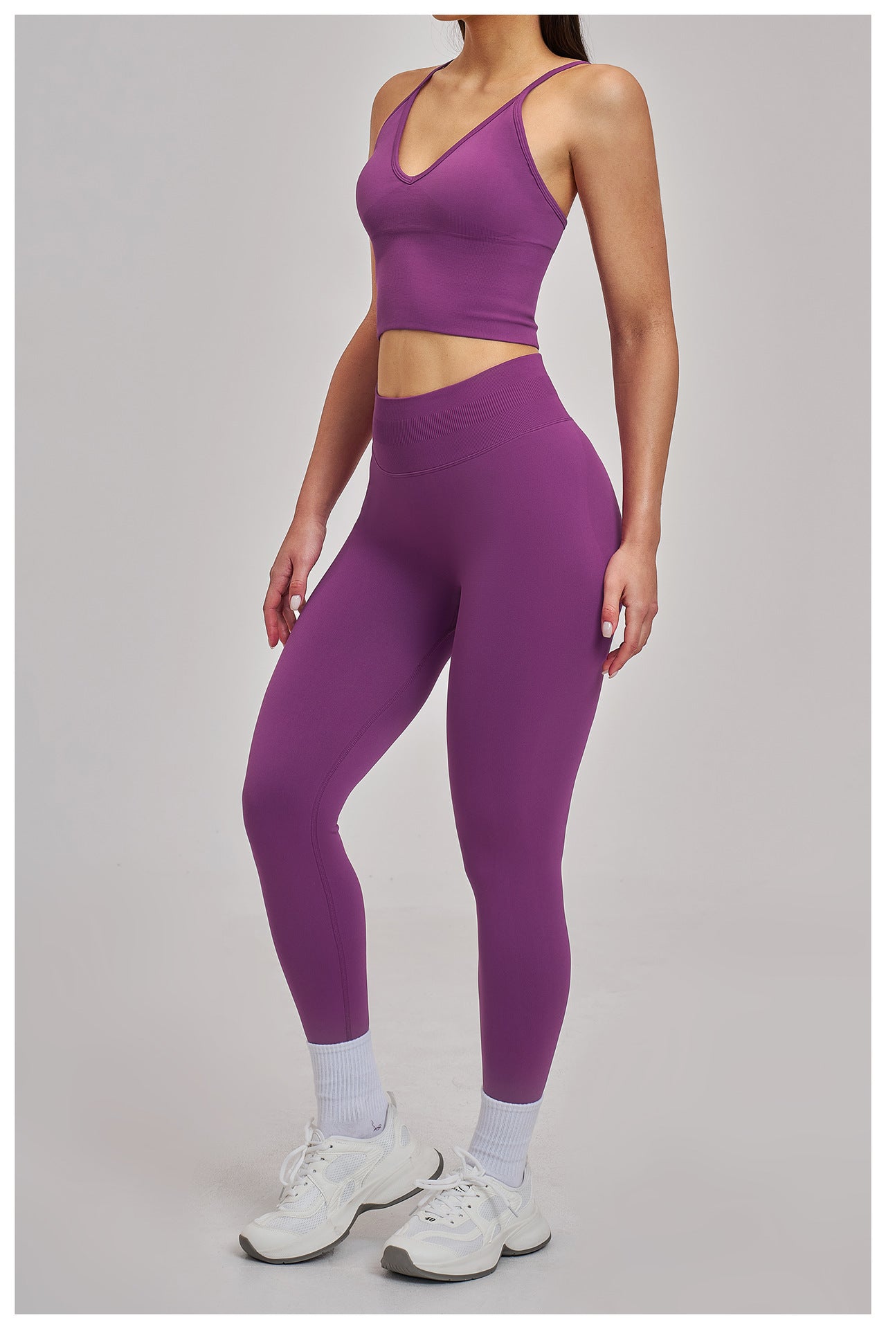 03/2026 Wholesale FOUREGG #5518 Seamless Sets: High-impact Racerback & Naked-feel. Performance gear for 2026 Pickleball & Gym.