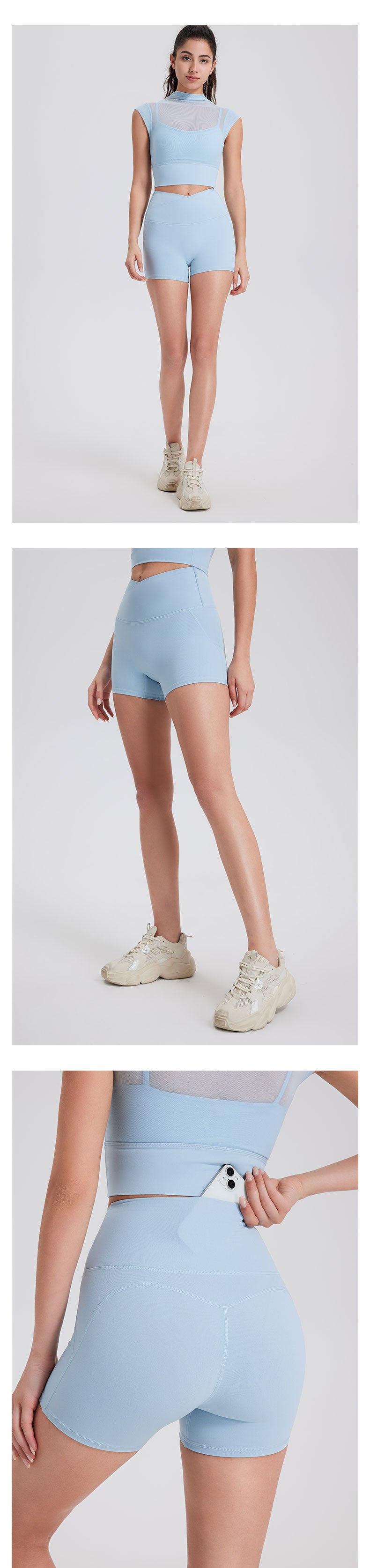 12/2025  fouregg Seamless One-Piece Yoga Shorts Wholesale High-Performance Shorts DK2659