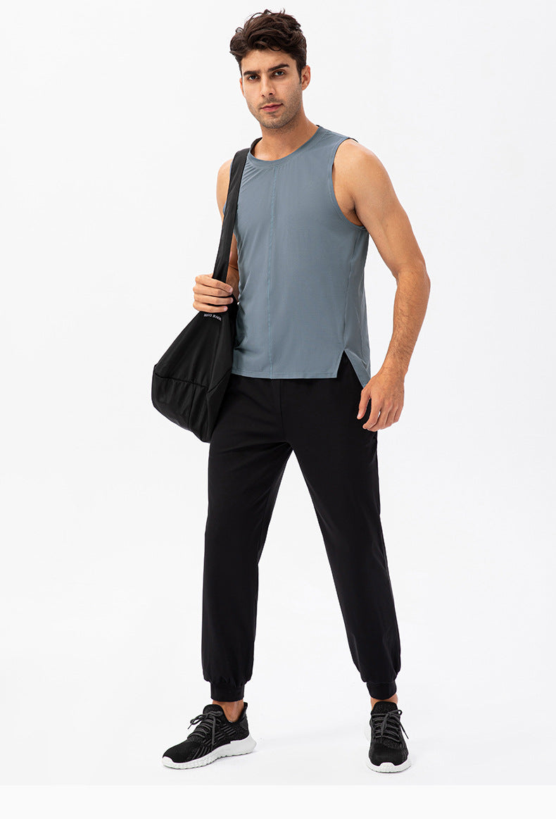 FOUREGG 23.07 Men's summer fitness loose vest quick-drying breathable basketball running T-shirt moisture-wicking wide-shouldered sports vest 21113