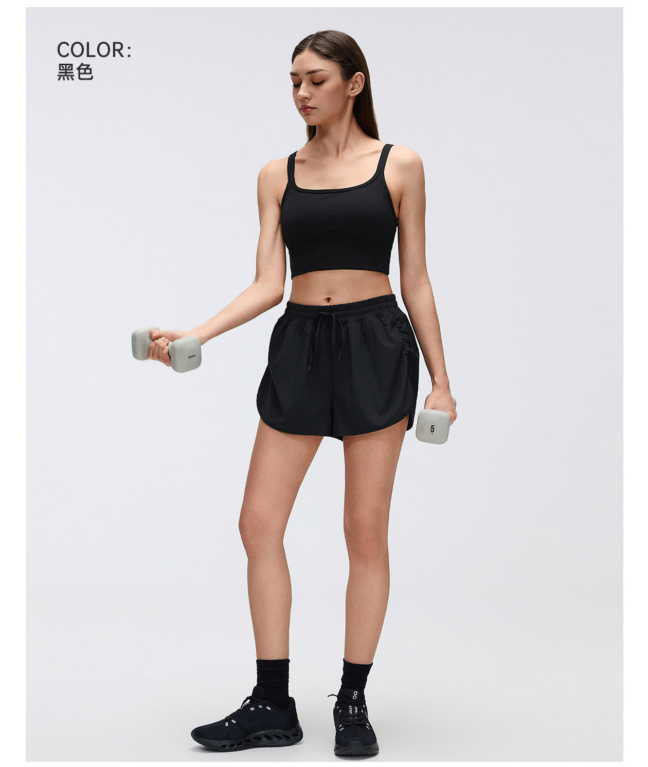 02/2026 Women's quick-drying training and fitness shorts, summer outdoor running shorts, loose and breathable sports yoga pants D26069