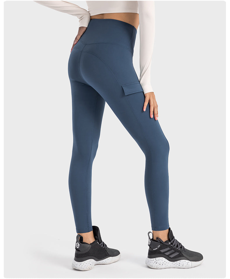 2023.09 Creora Hyoseong high-waisted hip lift abdominal yoga pants Side pocket breathable moisture absorption sports tights for women
