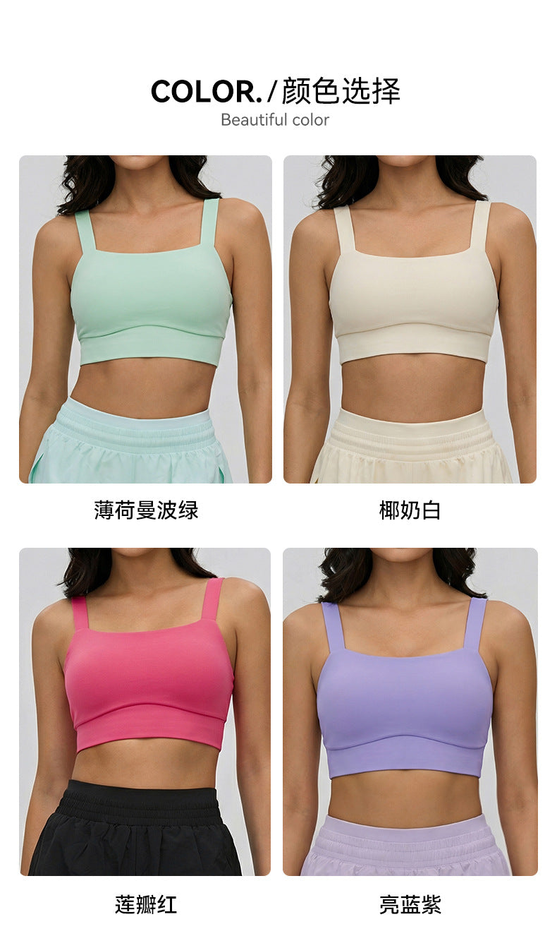 Soutien-gorge de sport respirant et absorbant pour femme, avec bonnets intégrés et rembourrés, adapté au yoga, au pilates, à la course et à l'absorption des chocs, soutien-gorge de fitness 02/2026
