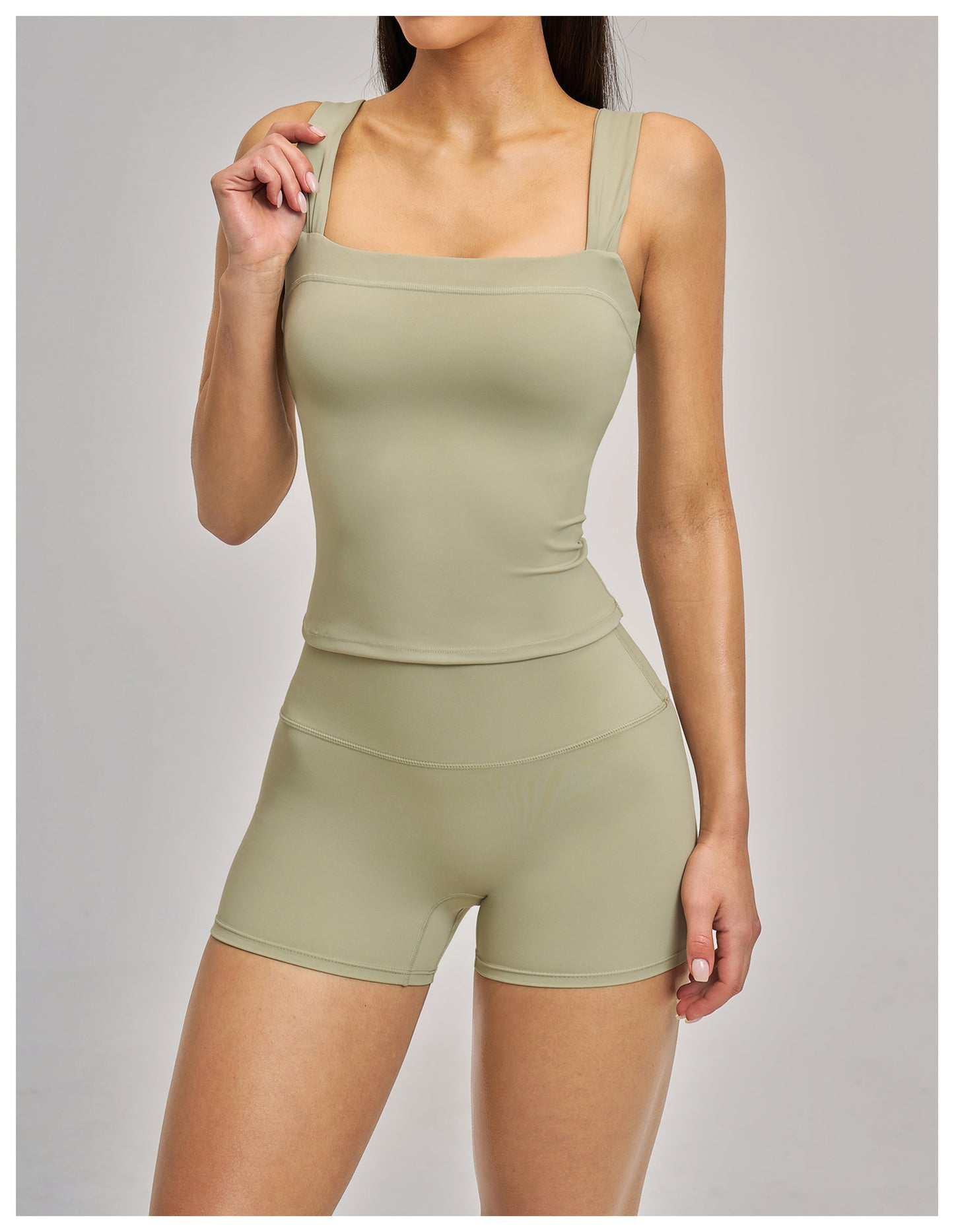 03/2026 Brushed Micro-flare Yoga Set, European and American Style Sports Running Fitness Set, Halter Neck Yoga Suit 4520