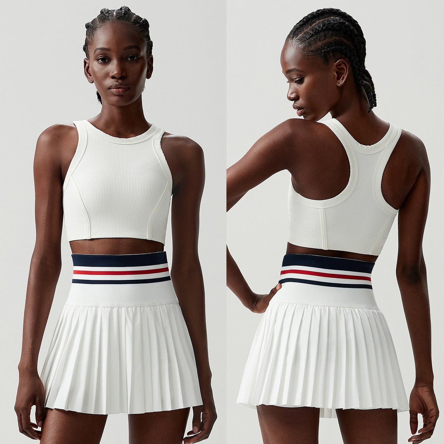 09/2024  sports fitness yoga suits for women, anti-exposure large size quick-drying two-piece suits, badminton tennis clothing