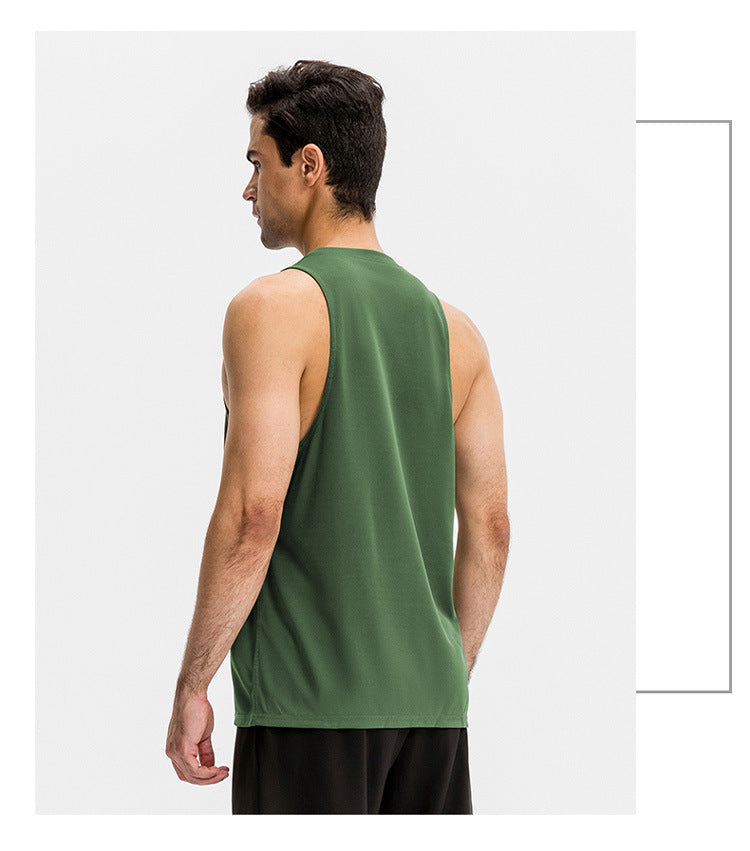 FOUREGG 23.07 Men's loose sports vest fitness running basketball training sleeveless vest breathable quick-drying top 01107