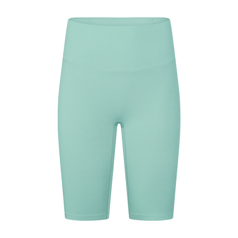 02/2025 Summer new nude high-waisted hip lift pocket yoga pants running fitness sports skinny quarter pants women DK184