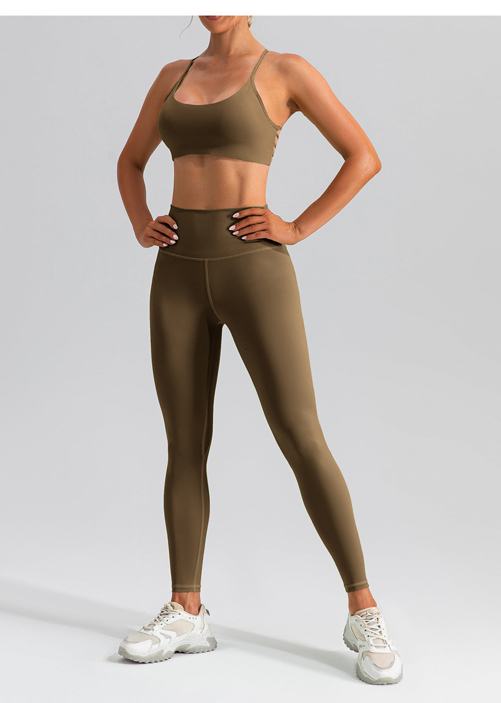 2023.09 High waist hip lifting seamless yoga leggings women's running tight sports leggings quick-drying nude fitness pants outer wear