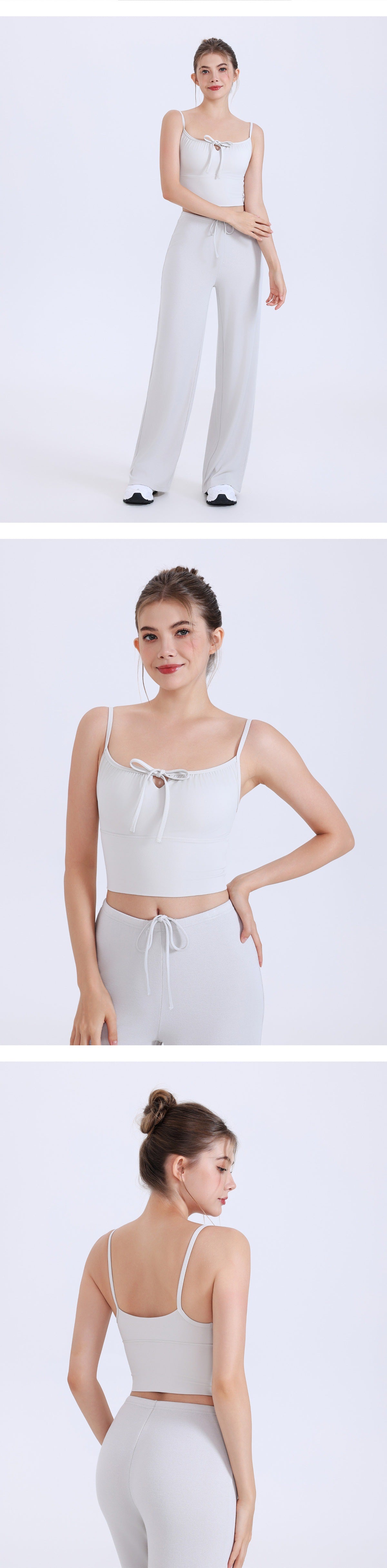 11/2025 Women's drawstring pleated back quick-drying sports bra, shockproof, suitable for running, fitness, yoga, and outerwear.