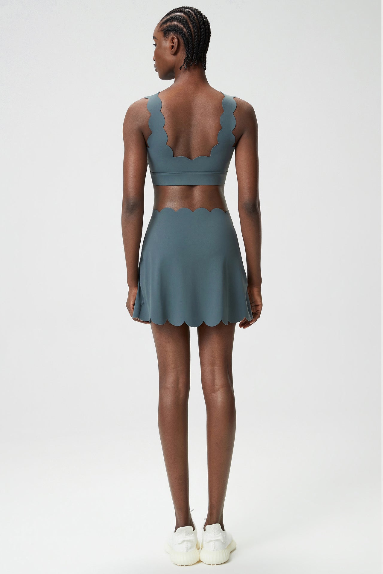 fouregg Summer Tennis Set Plus Size Breathable Badminton Gym Workout Set