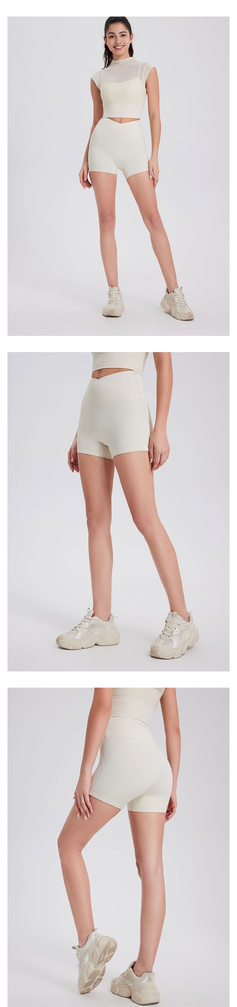 12/2025  fouregg Seamless One-Piece Yoga Shorts Wholesale High-Performance Shorts DK2659