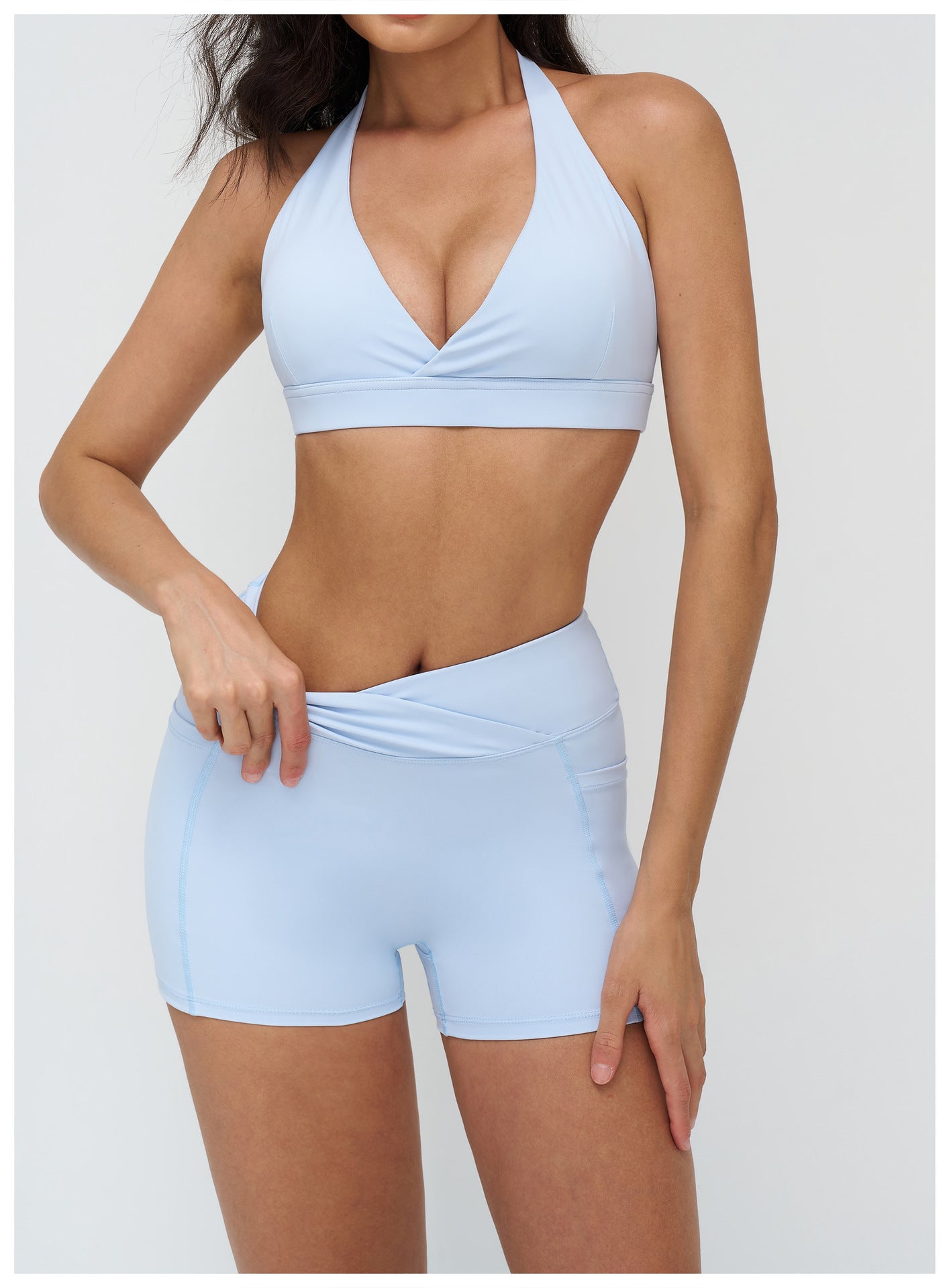 12/2025 Yoga bra with cross-V-neck, fashionable and beautiful back, sports bra, fitness and running sports underwear, 4518