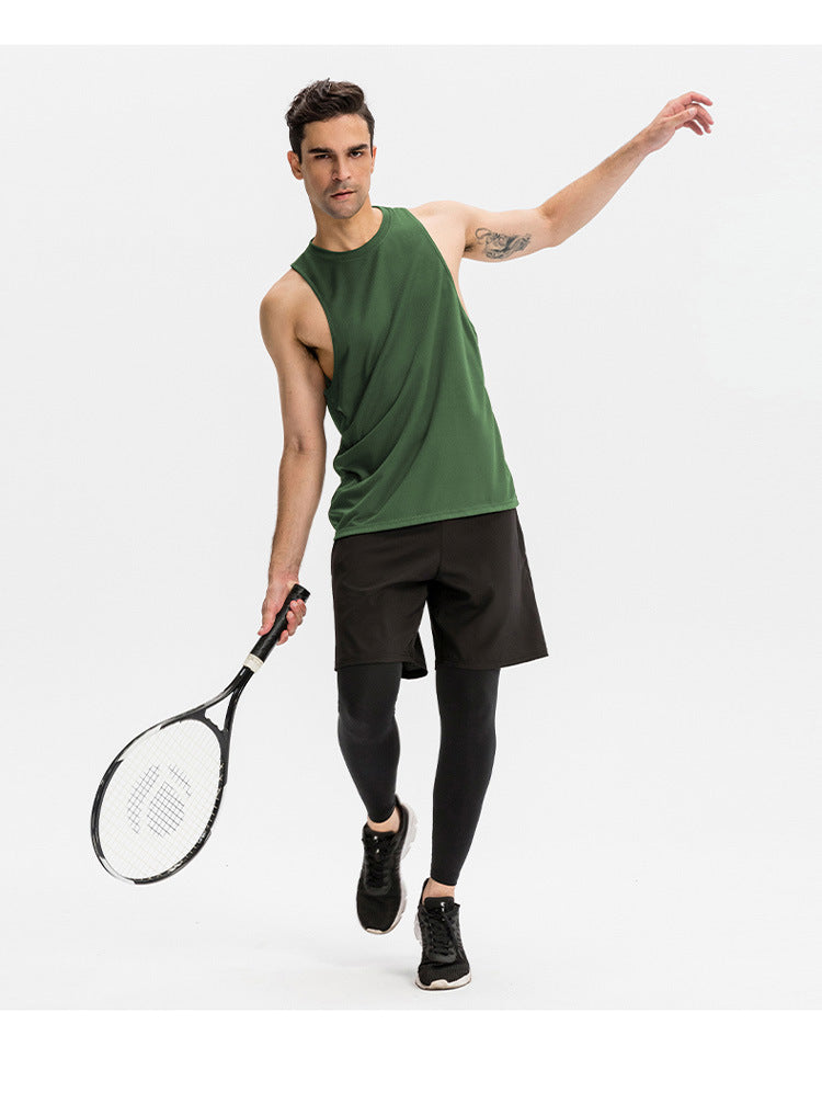 FOUREGG 23.07 Men's loose sports vest fitness running basketball training sleeveless vest breathable quick-drying top 01107