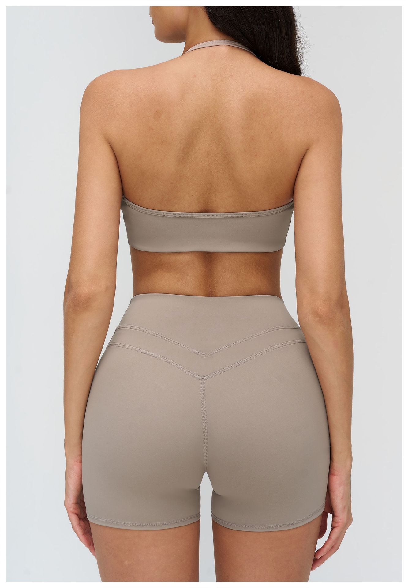 12/2025 European and American brushed yoga bra, neck-hanging hollow beauty back bra, fitness running sports underwear for women 3109