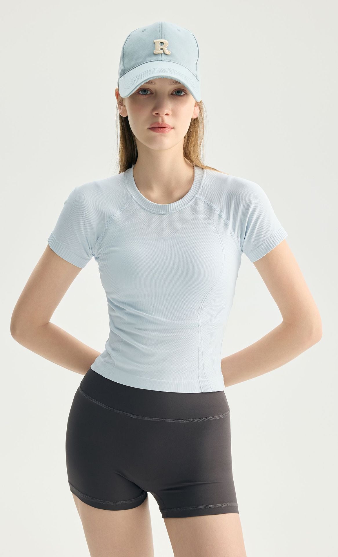 02/2026 Three-Part Yoga Pants for Fitness, Running, High-Waisted, Hip-Boosting, Peach-Hued, Women's Training, Pilates Fitness Shorts, Outdoor Wear