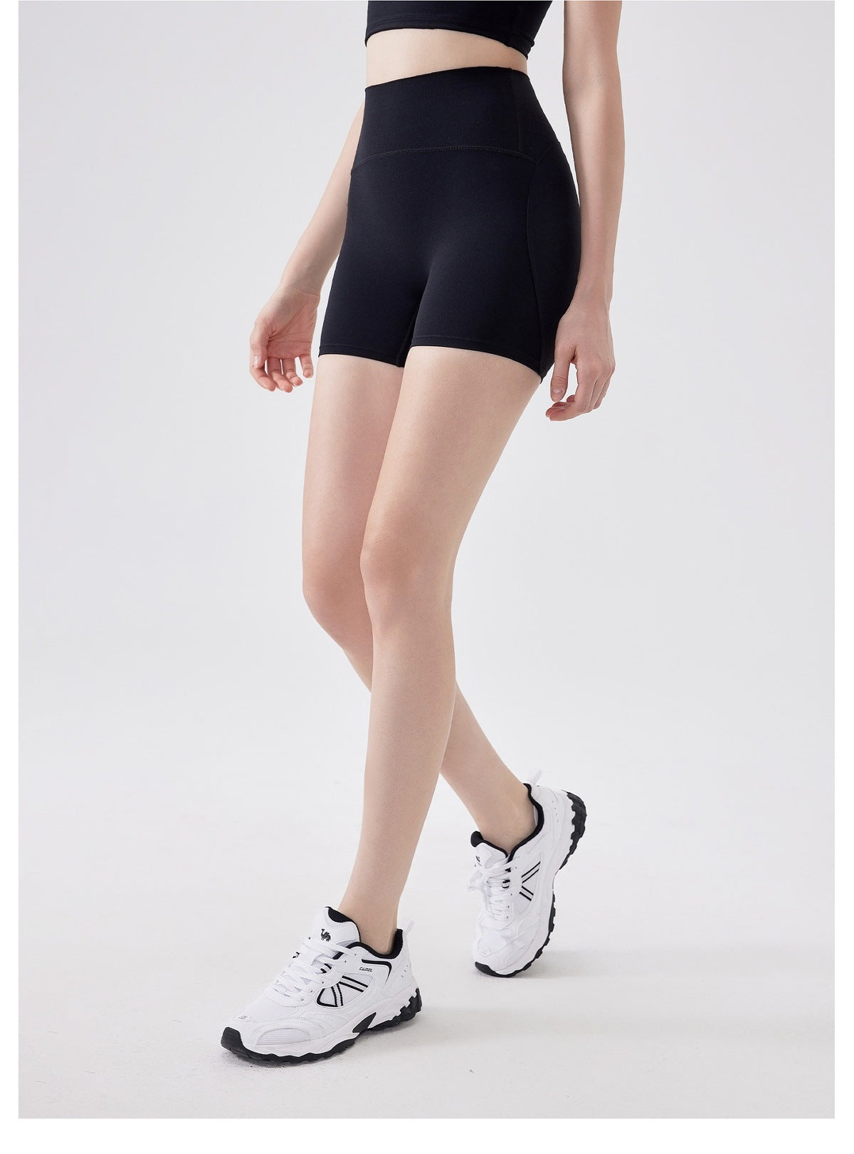 12/2025 Three-point high elastic tight-fitting hip-lifting shorts for womenfouregg Innovative One-Piece Booty Lifting Shorts: No-Show Underline, Back Pocket Activewear for Bulk Order