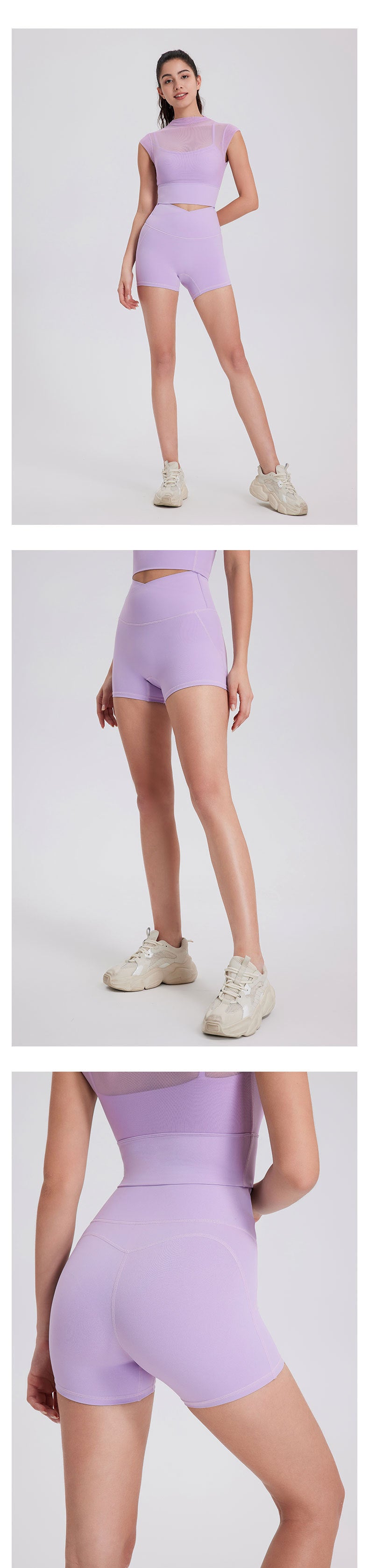 12/2025  fouregg Seamless One-Piece Yoga Shorts Wholesale High-Performance Shorts DK2659